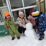 雪だるまができたよ✨