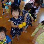 小さい子もおばけの的当てに挑戦しました●~~